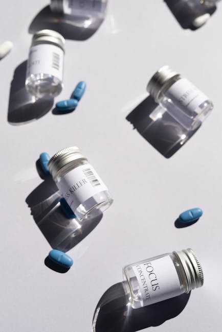 Stressed media planner holding Ad-vil bottle while AI speaker presents contract, symbolizing hidden costs of AI-driven media buying and data lock-in